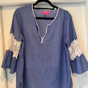 Lilly Pulitzer Amelia Bella Butterfly Top - Size L